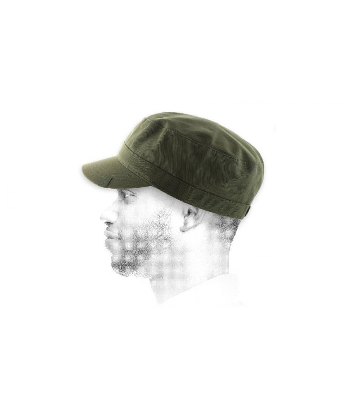 Cappellino army Kangol beige Cotton twill army cap beige Cappellino army Kangol beige Cotton twill army cap beige